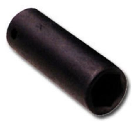 K Tool International KTI38218 1/2 Inch Drive Deep 6 Point Impact Socket - 18mm